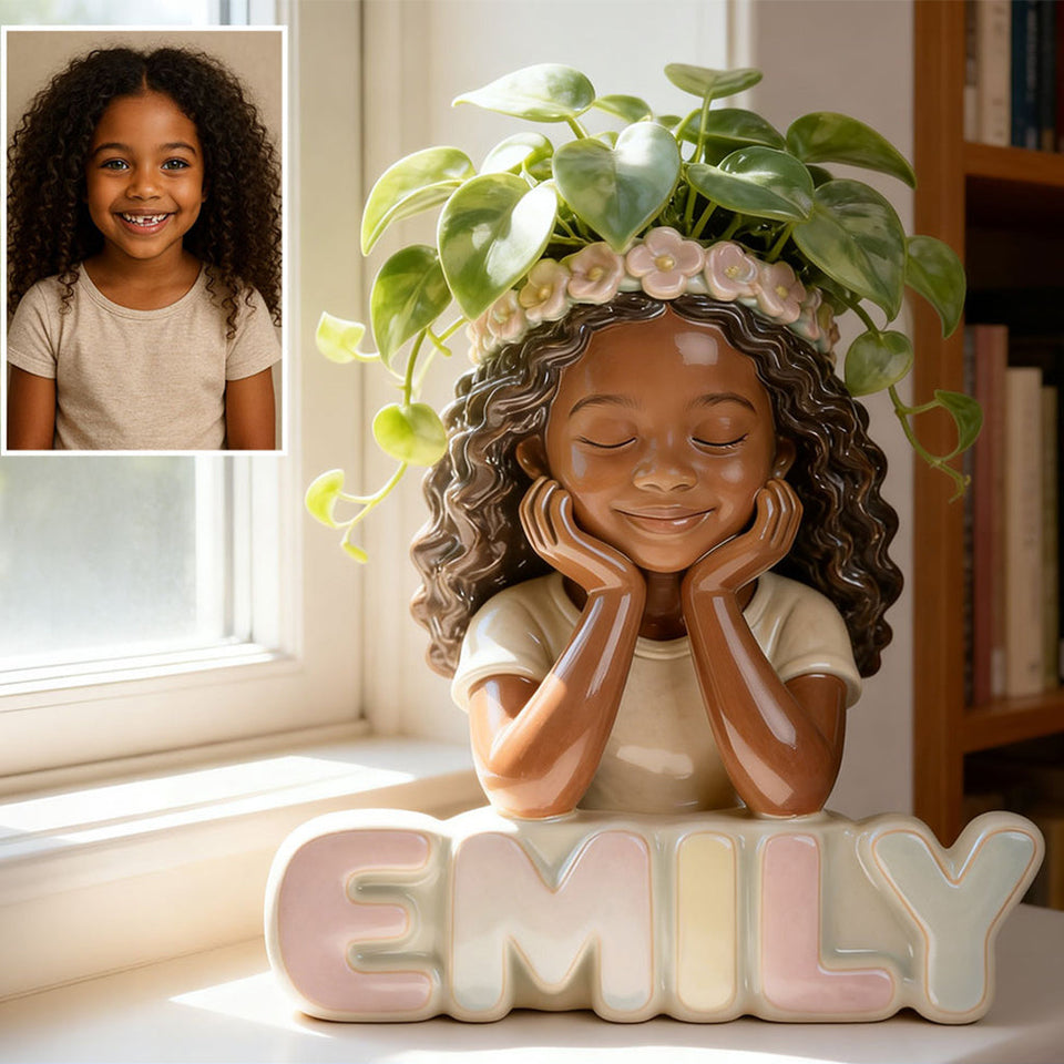 Blossom Dream Planter - Personalized Kid Acrylic Pot & Stake