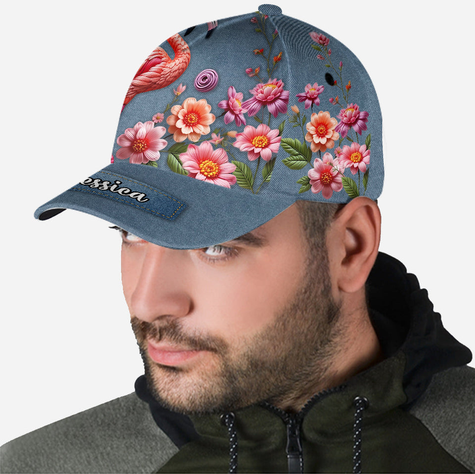 Love Flamingos - Personalized Flamingo Classic Cap
