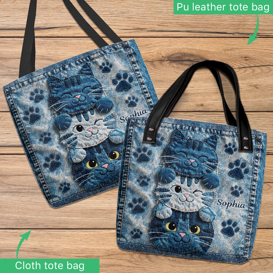 Love Cats - Personalized Cat Tote Bag
