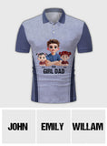 Girl Dad - Personalized Father Polo Shirt