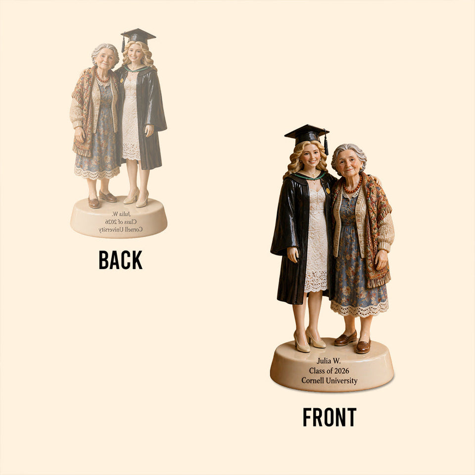On Your Graduation Day - Walking Beside You Every Step Of The Way - Personalized Graduation Custom Shaped Acrylic Plaque