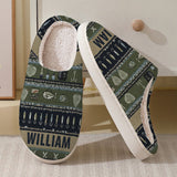 Hooked on Fishing - Personalized Fishing Slippers