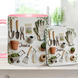Love Gardening - Personalized Gardening Accent Mug & Coaster