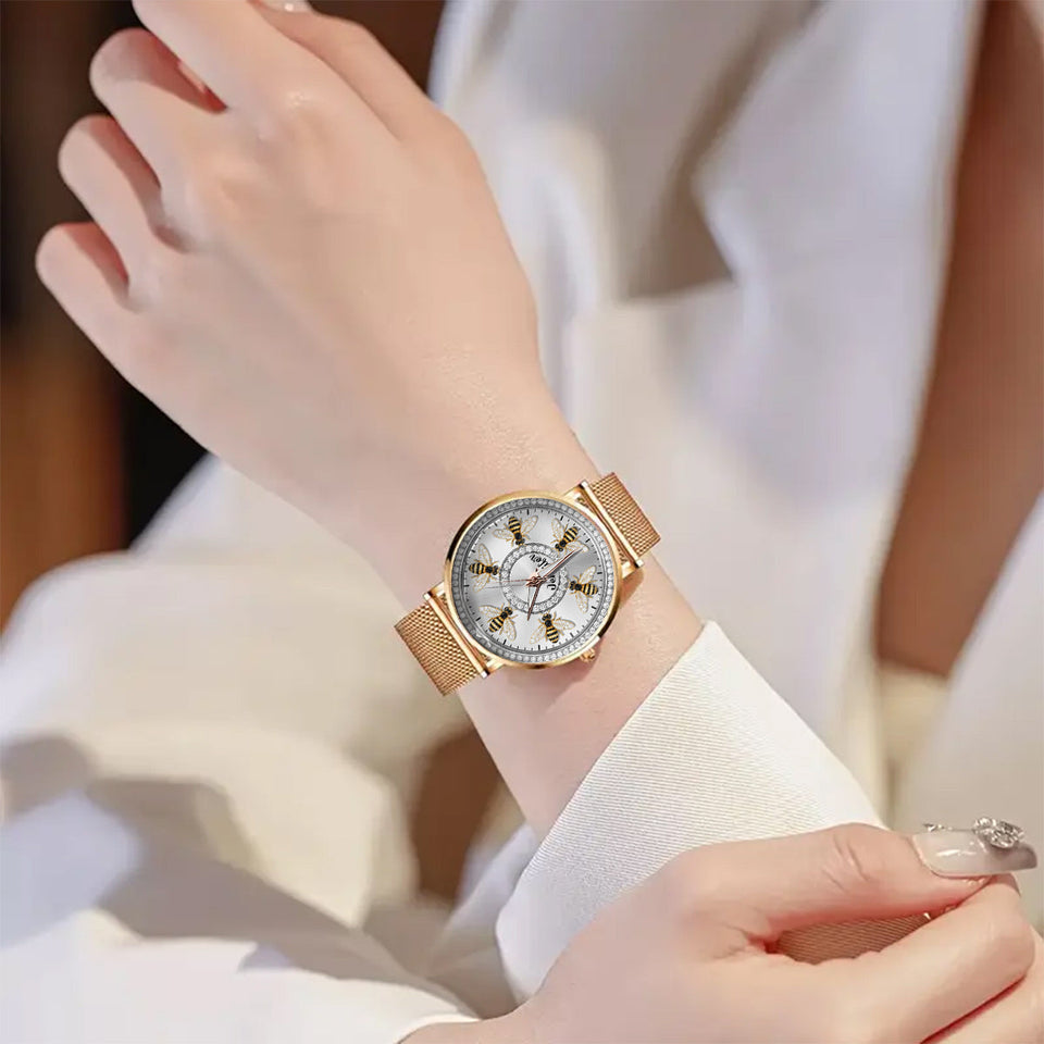 Love Bees - Personalized Bee Women Hand Watch