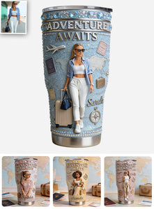 Custom Any Photo - Personalized Travelling Tumbler