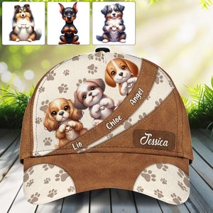 Cute Lovely Dogs - Personalized Dog Classic Cap