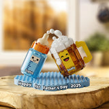 First Fathers Day - New Daddy Announcement - Personalized Father Custom Shaped Acrylic Plaque
