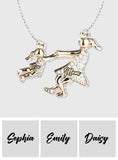 The Love Between Mother And Her Kid - Personalized Daughter Custom Shaped Pendant Necklace