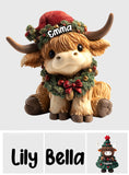 Adorable Highland Cow - Personalized Highland Cow Custom Shaped Acrylic Plaque