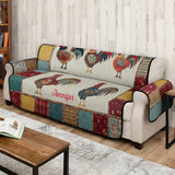Farming Life - Personalized Chicken Quilted Sofa/Couch Cover