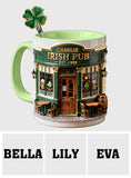 Irish Pub - Personalized Irish Set Accent Mug with Acrylic Stirrers
