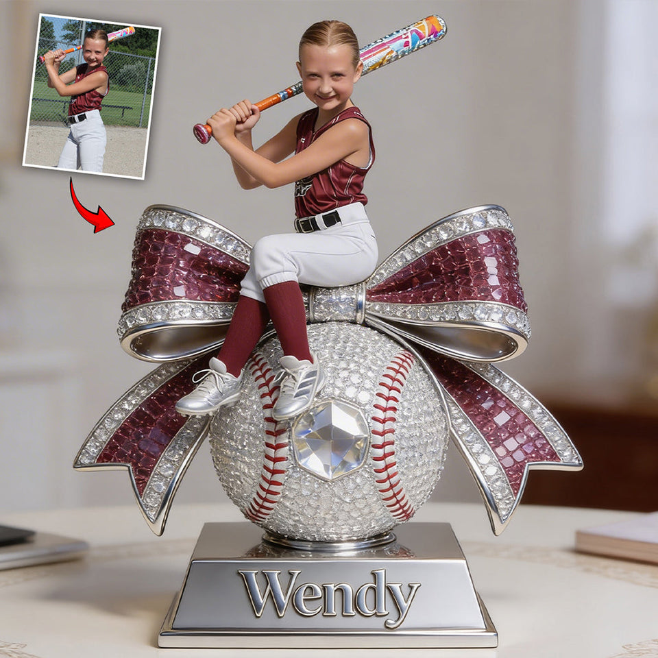 Custom Any Photo, Any Sport - Personalized Baseball Custom Shaped Acrylic Plaque