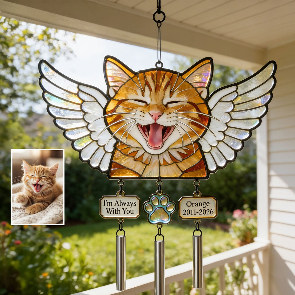 Hear The Wind - Personalized Dog Wind Chime With Charm