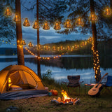 Campsite Unique Decoration, Custom From Any Photo - Personalized Camping String Lights
