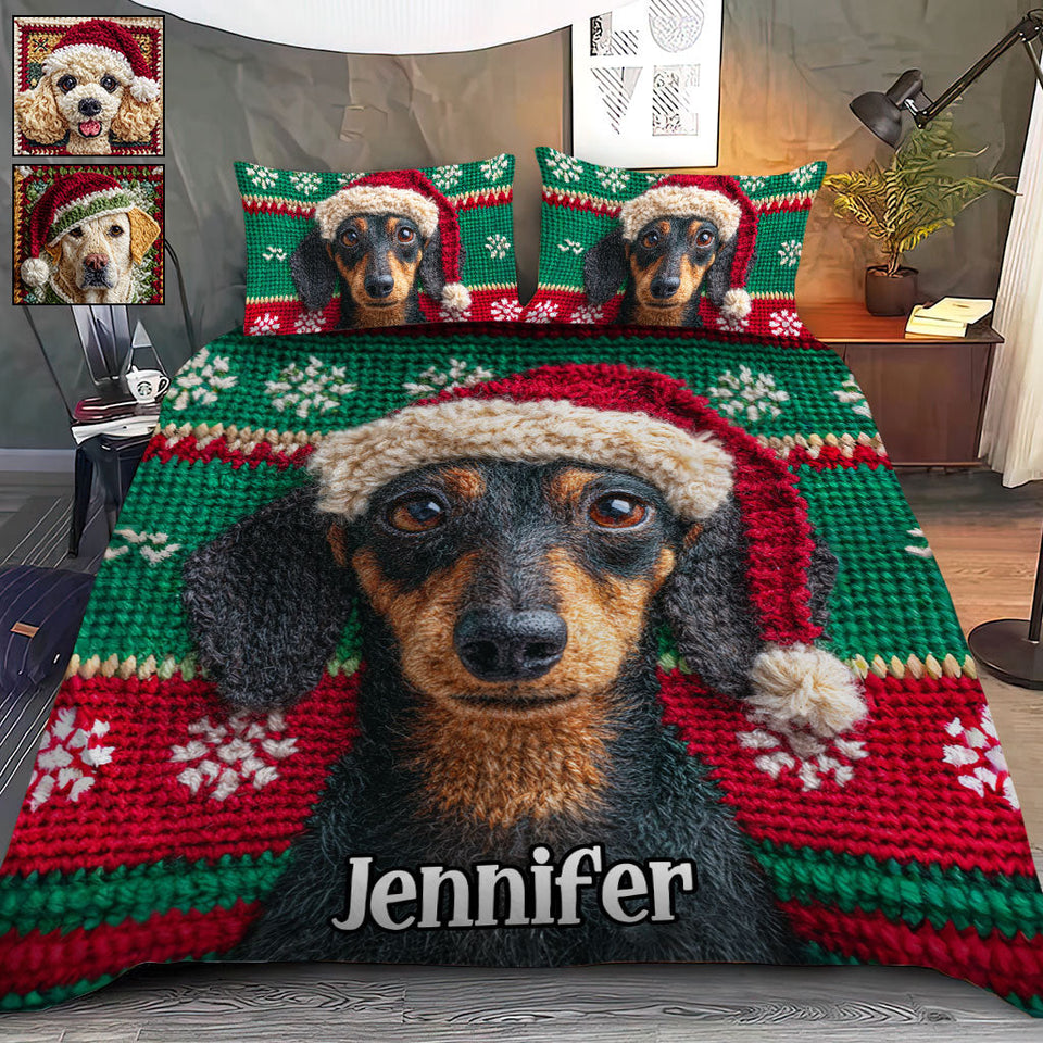 Christmas Season - Personalized Dog Bedding Set