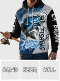 Fishing Make Me Happy - Personalized Fishing All Over Shirt
