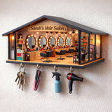 Hairdresser Gift, Hair Salon - Personalized Hairdresser Custom Shaped Hanging Rack
