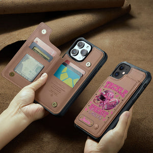 Pink Out - Personalized Football Wallet Phone Case