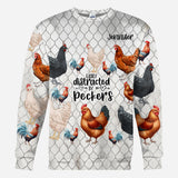 Easily Distracted by Peckers - Personalized Chicken All Over Shirt