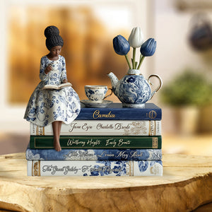 Love Books - Personalized African American Custom Shaped Acrylic Plaque