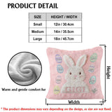 Easter Gift For Grandma, Mom - Personalized Grandma Faux Fur Square Pillow