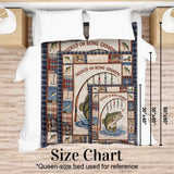 Hooked On Being Grandpa - Personalized Fishing Blanket