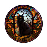Black Cat - Personalized Black Cat Shaped Doormat