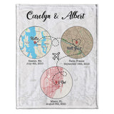 Hello Will You I Do - Personalized Husband And Wife Blanket