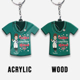 Santa's Favorite Nurse - Personalized Nurse Keychain
