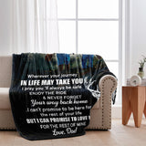 To My Son - Personalized Hunting Blanket