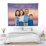 A Whole Lot Of Love - Personalized Family Wall Tapestry