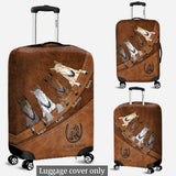 Love Horse - Personalized Horse Luggage Cover