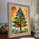Family Christmas Tree - Personalized Family Light Photo Frame