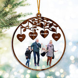 Grandkids 2023 - Personalized Grandma Transparent Ornament