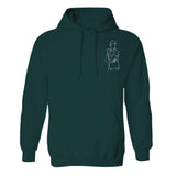Custom Line Art - Personalized grandson Embroidered Hoodie