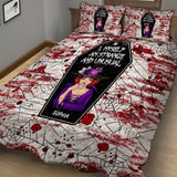 I Myself Am Strange and Unusual - Personalized Witch Quilt Set
