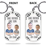 Like Father Like Daughter - Personalized Father Stainless Steel Keychain