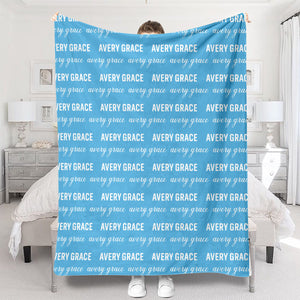 Custom Name Pattern - Personalized grandson Blanket