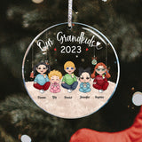 My Grandkids - Personalized Grandma Transparent Ornament