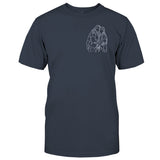 Custom Line Art - Personalized Sibling Embroidered T-shirt