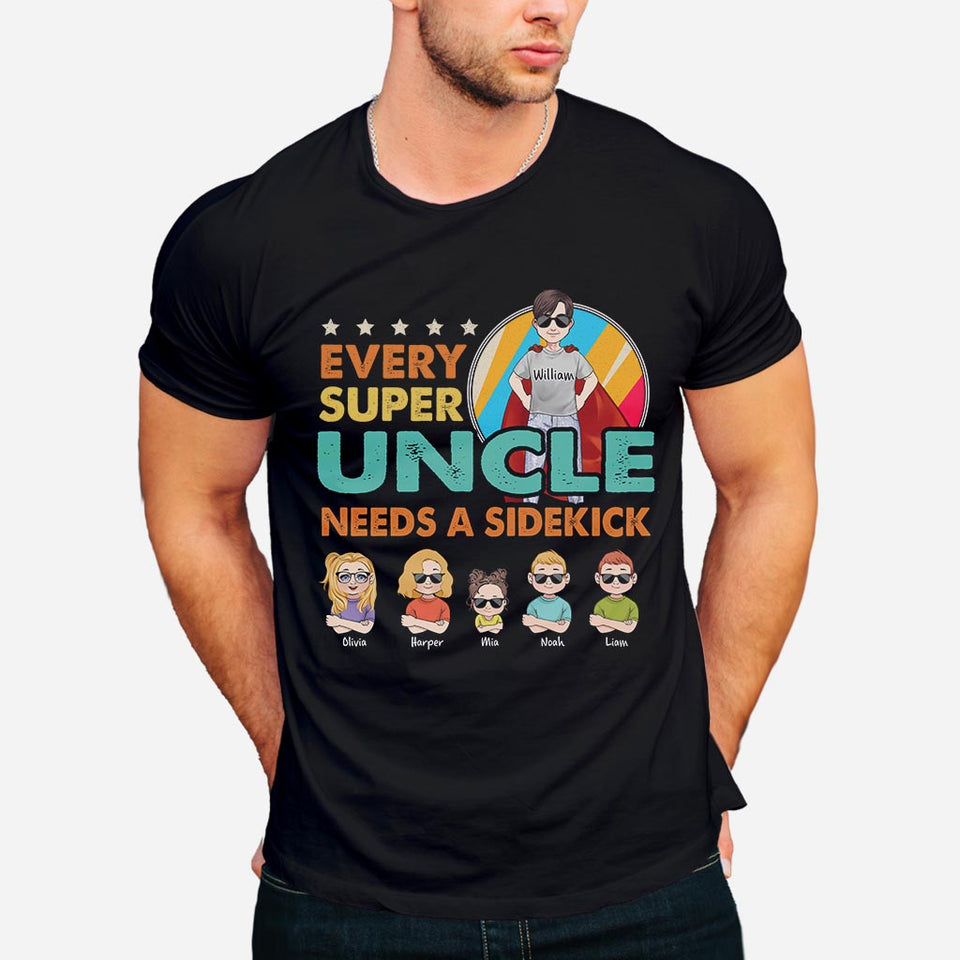 Super Dad Super Hero - Gift for dad, grandpa, uncle, brother - Personalized T-shirt And Hoodie