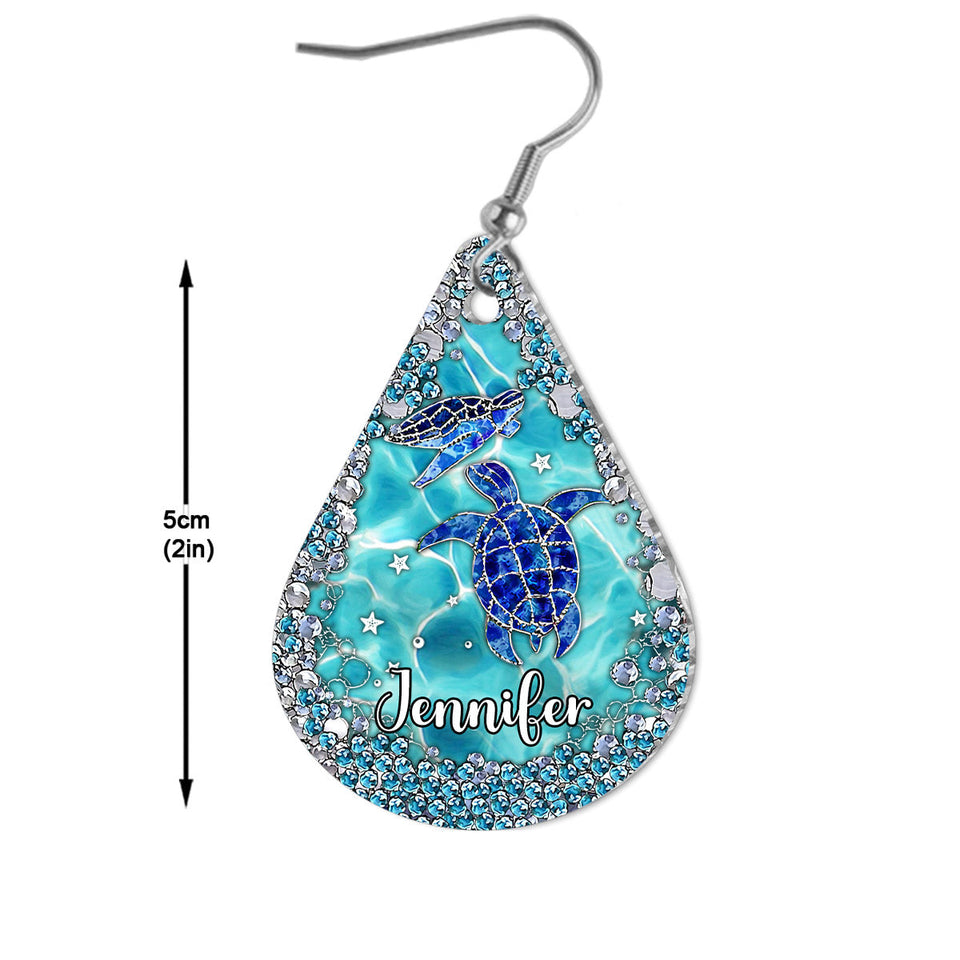 Love Turles - Personalized Turtle Earrings