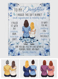 To My Daughter I Love You - Personalized Daughter Blanket