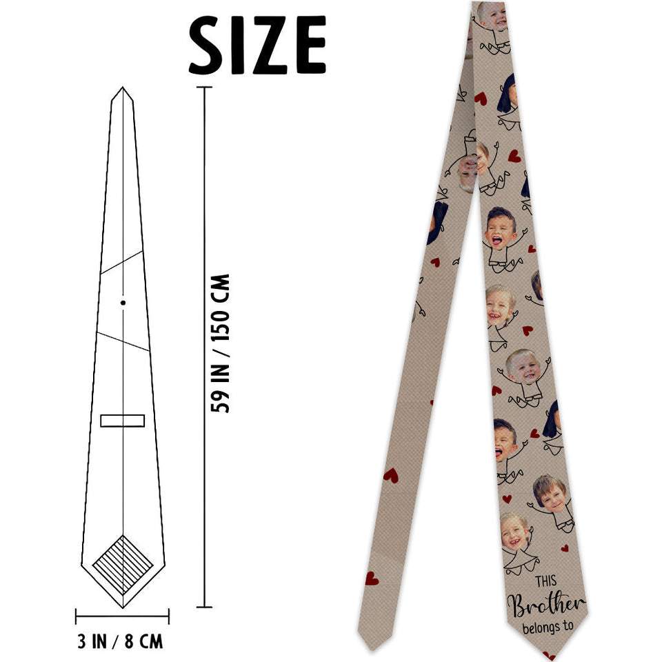 This Daddy Belongs To - Gift for dad, grandpa, uncle, brother, husband - Personalized Necktie