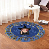 The Witch Is In - Personalized Witch Round Rug