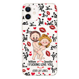 I Love You - gift for husband, wife, boyfriend, girlfriend - Personalized Clear Phone Case