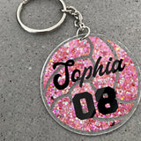Volleyball Team - Personalized Volleyball Transparent Keychain