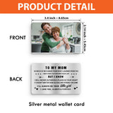 To My Dad - Gift for dad, grandma, grandpa, mom, uncle, aunt - Personalized Wallet Insert Card