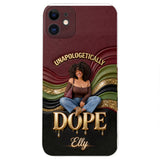 Happy Juneteeth, Black History, Black Pride - Personalized African American 3D Embossed Leather Phone Case