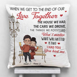 The Day I Met You Love Couple - Personalized Couple Throw Pillow